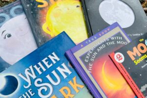 Read this list to find books about the moon, sun, and eclipses to read to your students