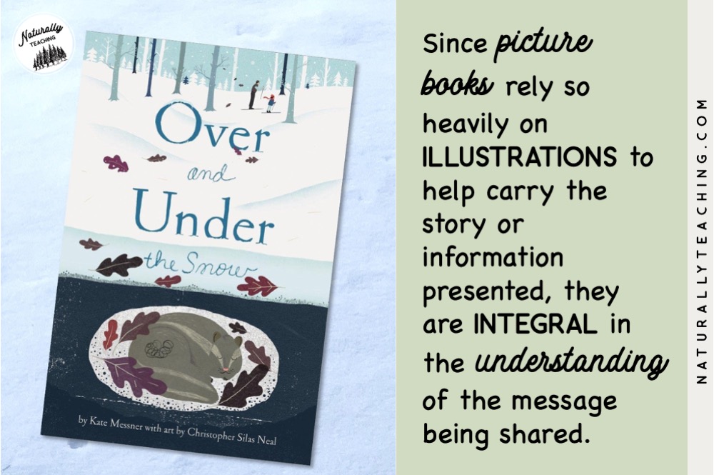 Like "Over and Under the Snow", picture book illustrations and words work together to teach scientific concepts.