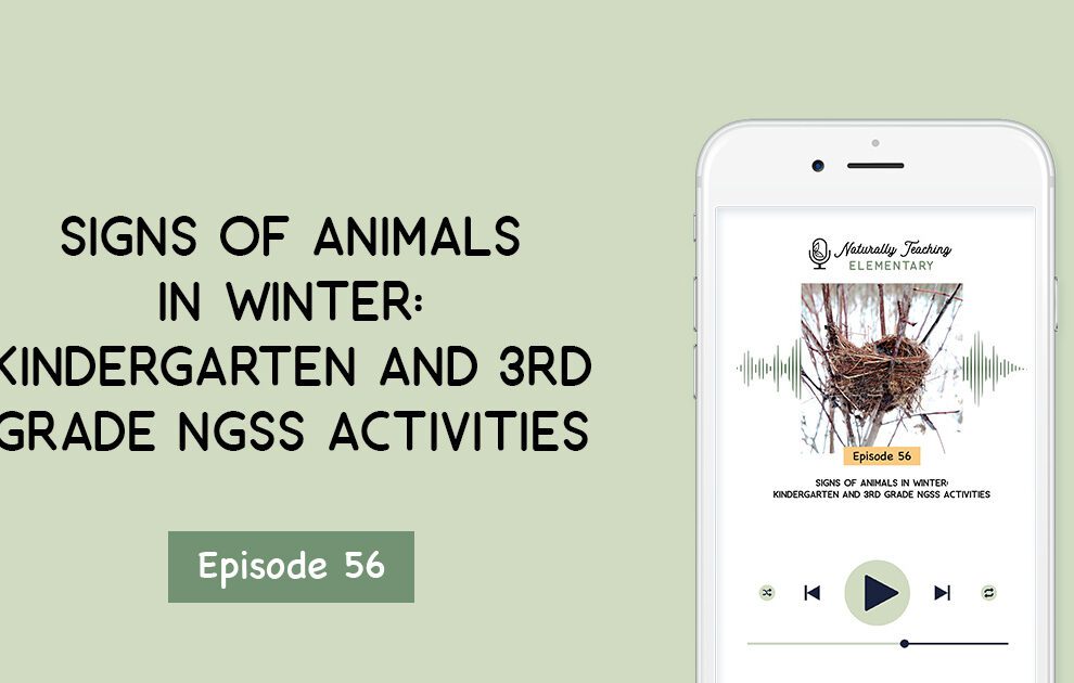 Ep. 56: Signs of Animals in Winter: Kindergarten and 3rd Grade NGSS Activities