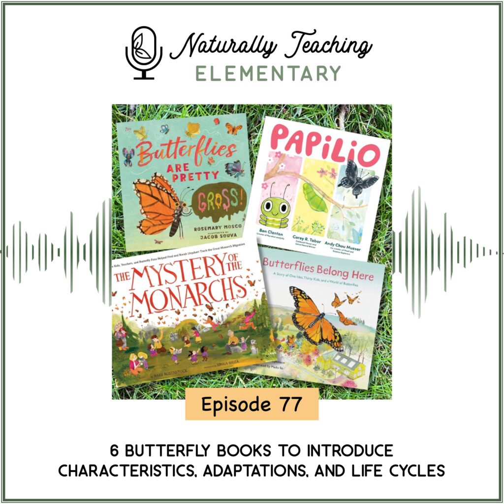 Ep. 77: 6 Butterfly Books to Introduce Characteristics, Adaptations, and Life Cycle