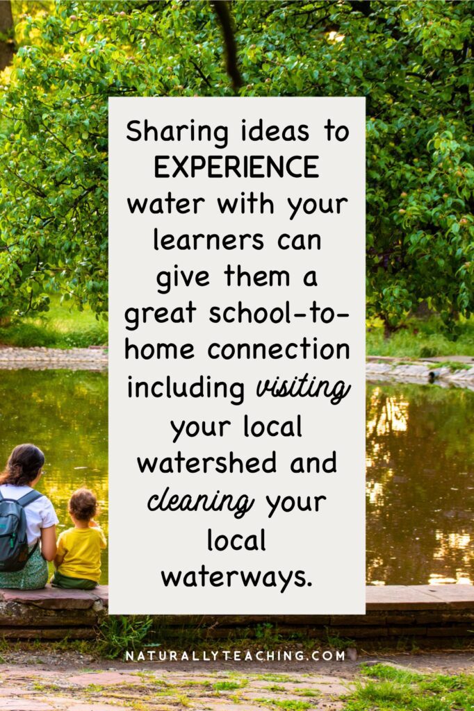 Summer activities include visiting local bodies of water like this family visiting a pond.